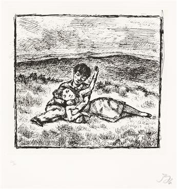 BALTHASAR KLOSSOWSKI DE ROLA (BALTHUS) Fifteen Lithographs for Wuthering Heights.